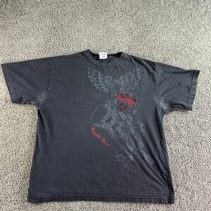 VINTAGE Hard Rock Cafe Shirt Mens XL Buenos Ares Argentina Gray Short Sleeve